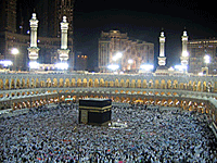 The Kaaba in Makkah, Saudi Arabia